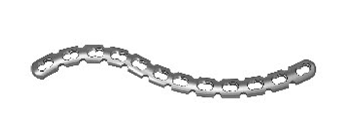 Дистальна блокуюча пластина для ключиці з комбінованими отворами UMP